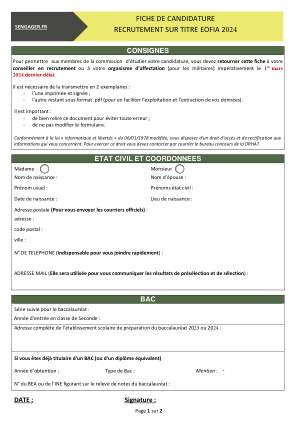 EOFIA 2 024 资格招聘申请表